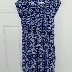 Roberta Roller Rabbit Navy and White Midi Dress